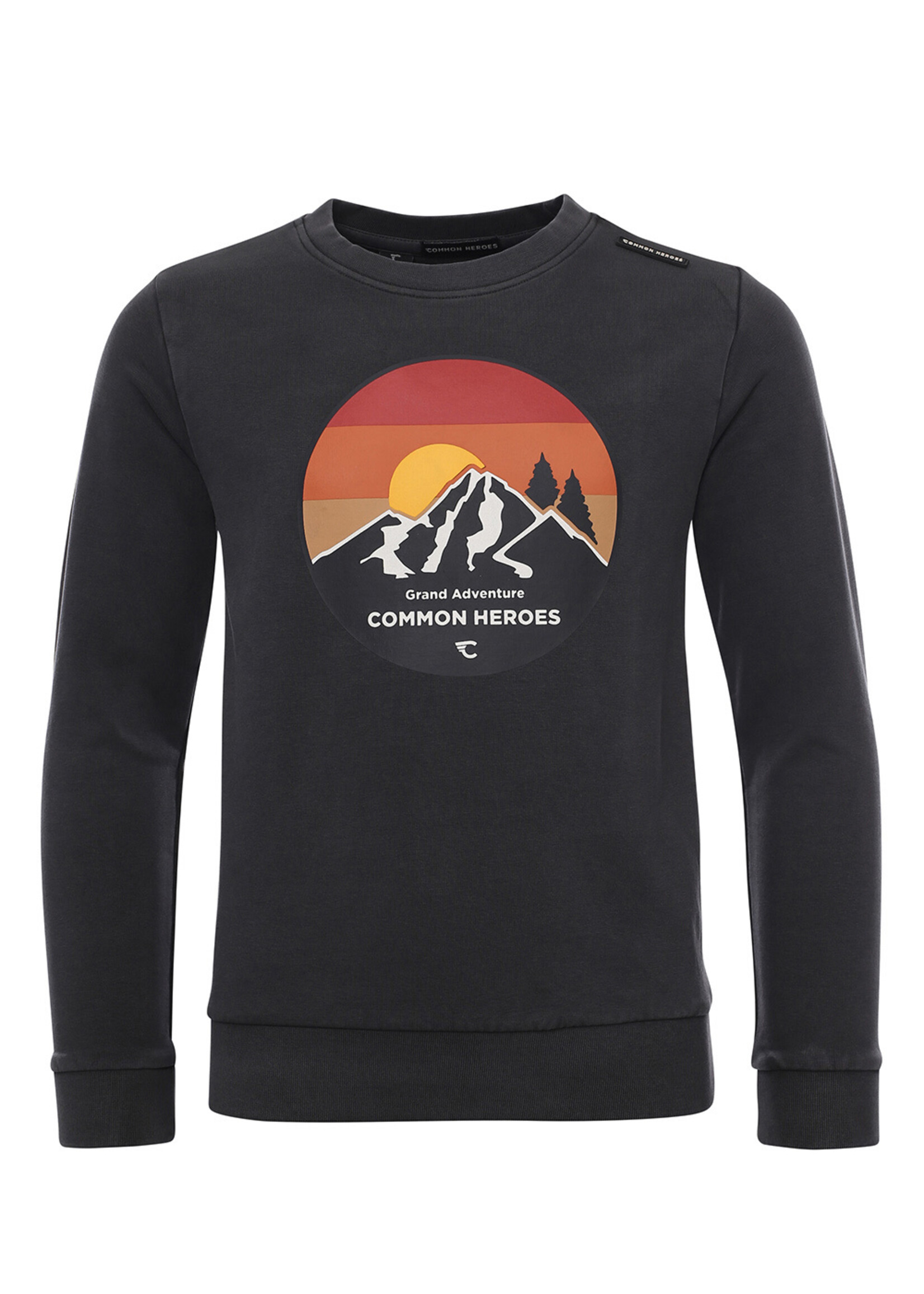 Common Heroes T-shirt l.m. antraciet Mountain