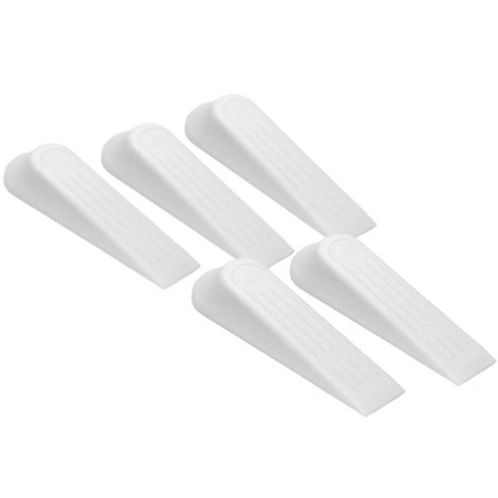 Deurstopper wit set van 5