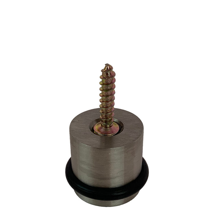 Deurbuffer vloer geborsteld RVS 30mm