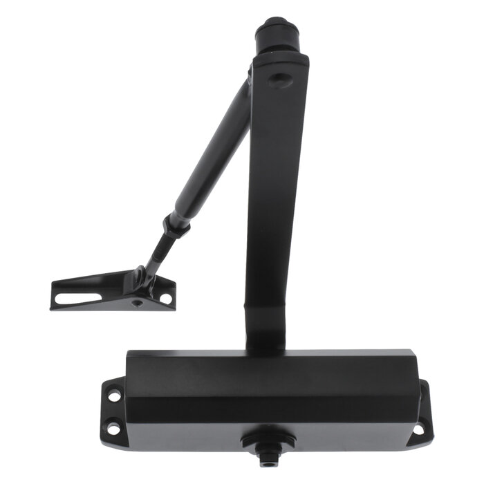 Deurdranger zwart met schaararm 40 - 65 kg | Automatische deursluiter