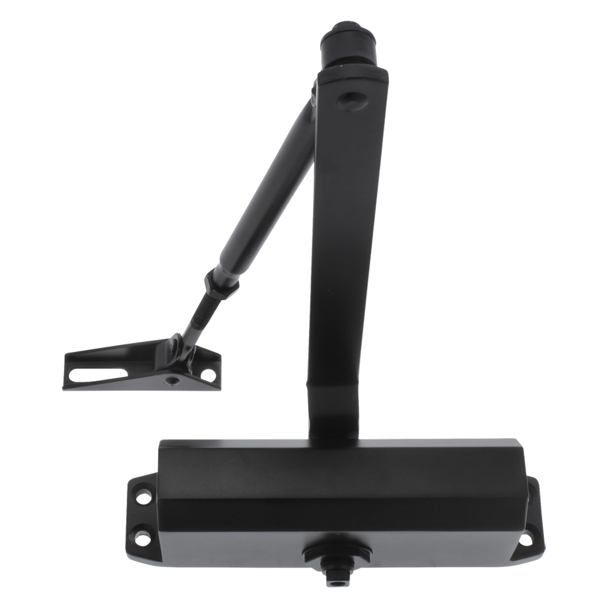 Deurdranger zwart met schaararm 40 - 65 kg | Automatische deursluiter