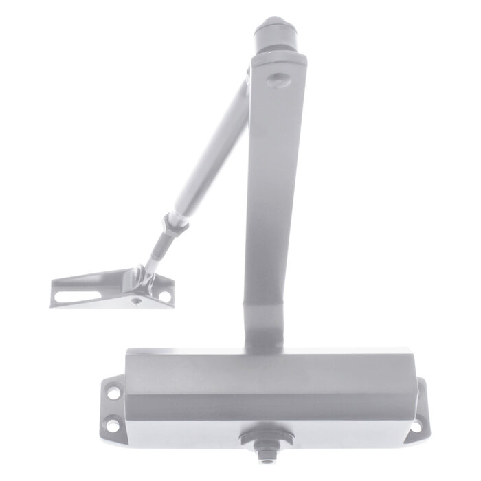 Deurdranger zilver met schaararm 40 - 65 kg | Automatische deursluiter | Deurstopper.net