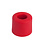 Deurbuffer mini rood rubber 20x10mm
