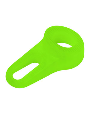  Deurstopper flexibel rubber 120 x 58 mm fluor/groen