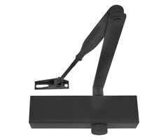 Deurdranger zwart met schaararm 60 - 85 kg
