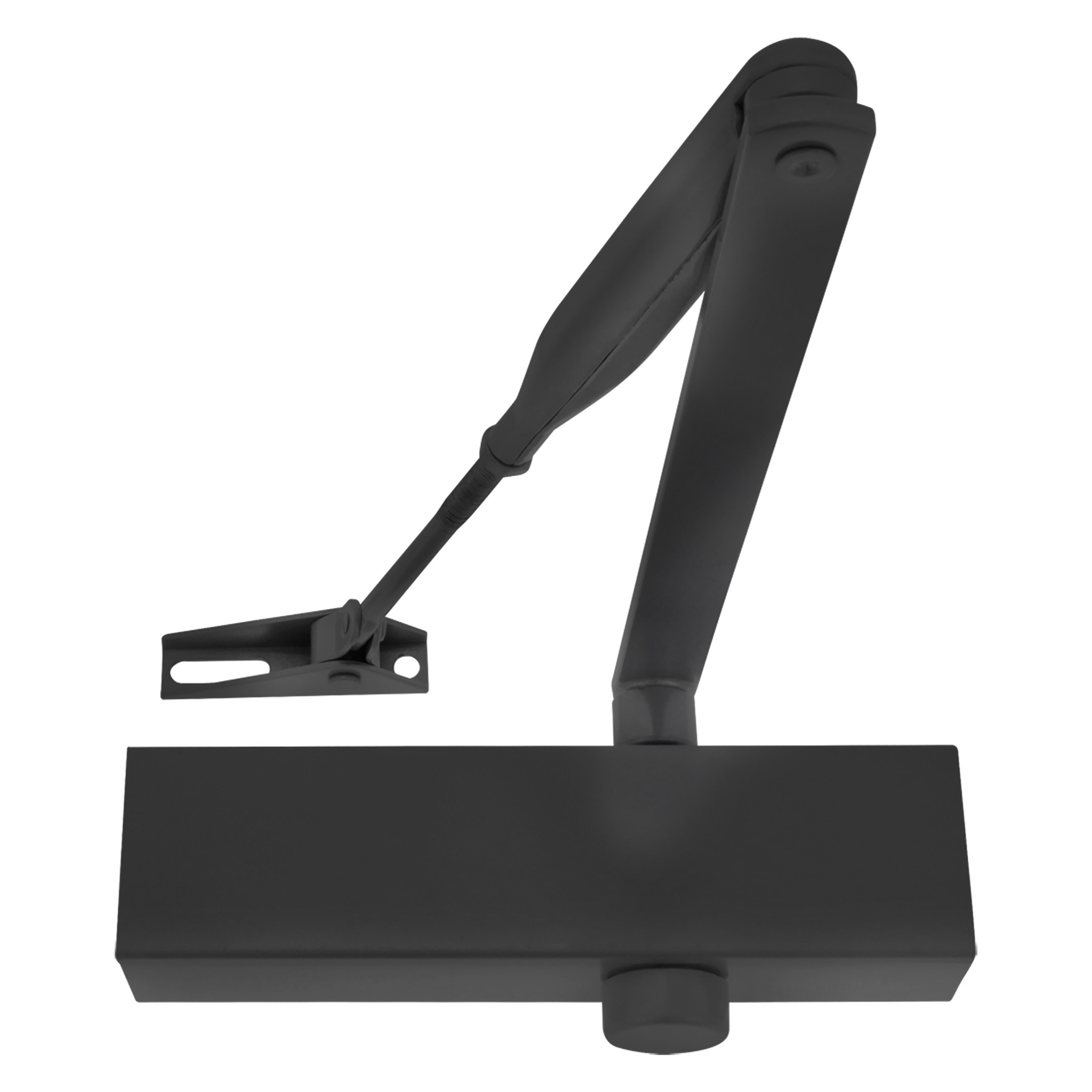 Deurdranger zwart met schaararm 60 - 85 kg | Automatische deursluiter