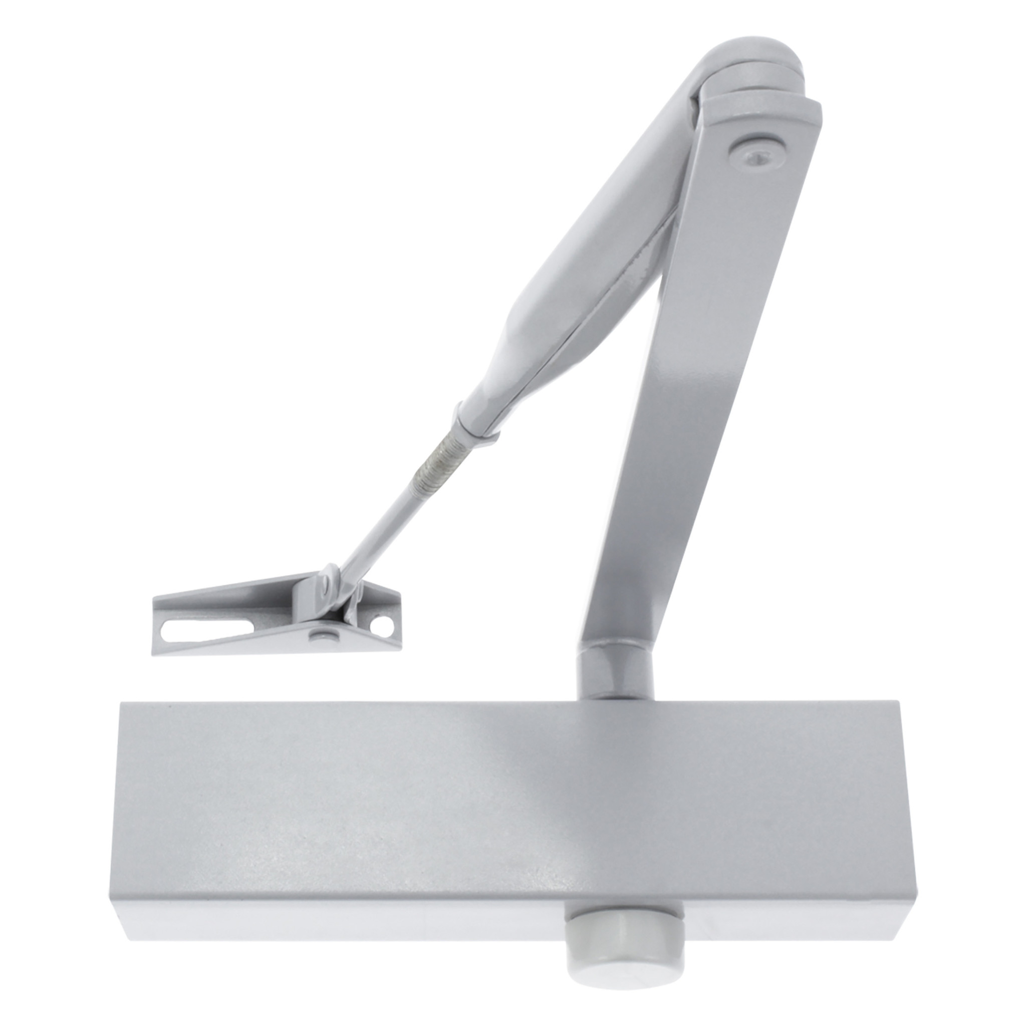 Deurdranger zilver met schaararm 60 - 85 kg | Automatische deursluiter