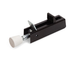 Deurvastzetter met voetstift zwart 122 x 30 mm