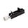 Deurvastzetter met voetstift zwart 122 x 30 mm l Kickdown deurstopper