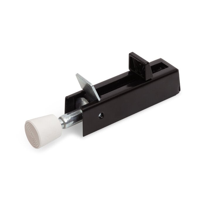 Deurvastzetter met voetstift zwart 122 x 30 mm l Kickdown deurstopper