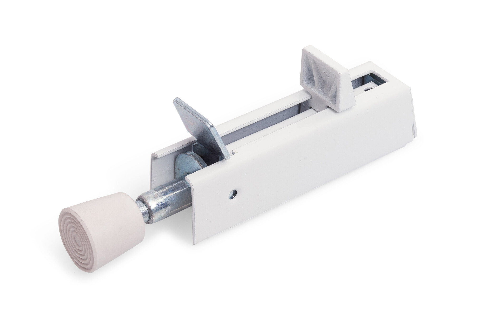 Deurvastzetter met voetstift wit 122 x 30 mm l Kickdown deurstopper
