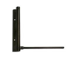 Deursluiter met pen voor tuinhek, poort of buitendeur - zwart