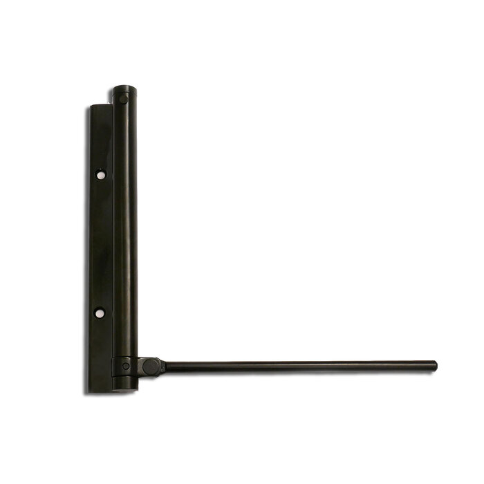 Deursluiter met pen voor tuinhek, poort of buitendeur - zwart