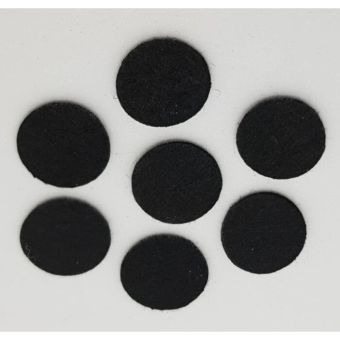 Vilt stoelpoten zwart 22 mm zelfklevend-16 stuks