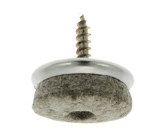 Stoelviltjes met schroef grijs vilt 24mm