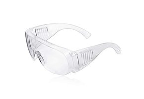 Transparent safety glasses