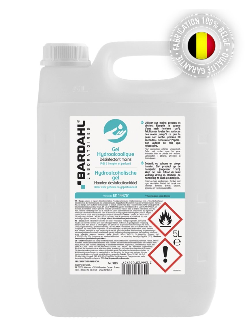 Gel hydroalcoolique - 5l