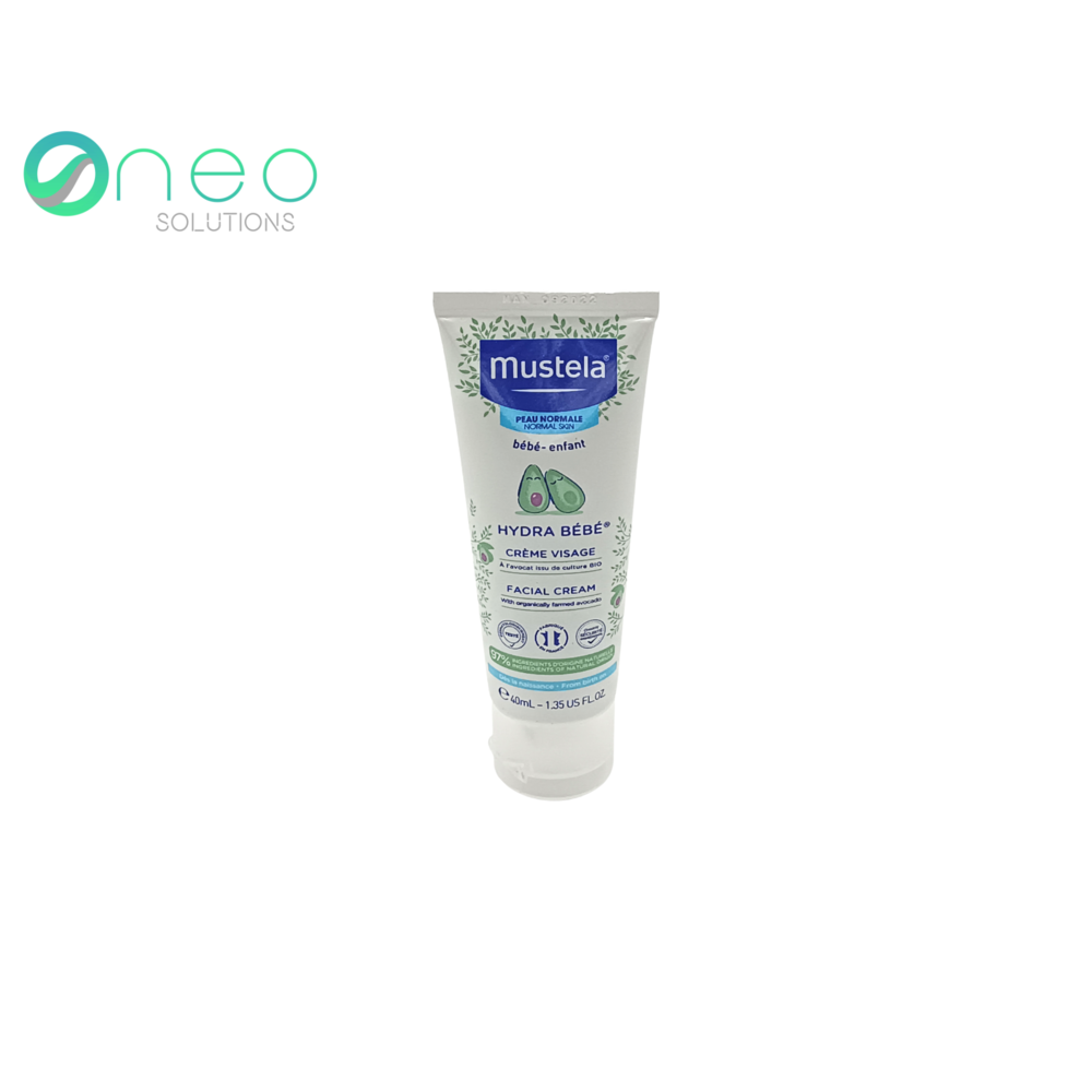 Mustela - hydra bebe facial cream with avocado ormal skin - 40ml