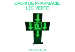 Apotheek kruis - LED (kleur: groen)