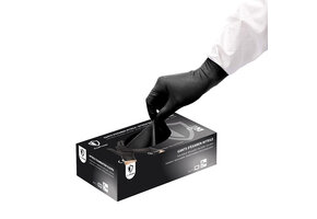 OneProtek - Nitrilhandschoenen - Doos van 100 - ZWART