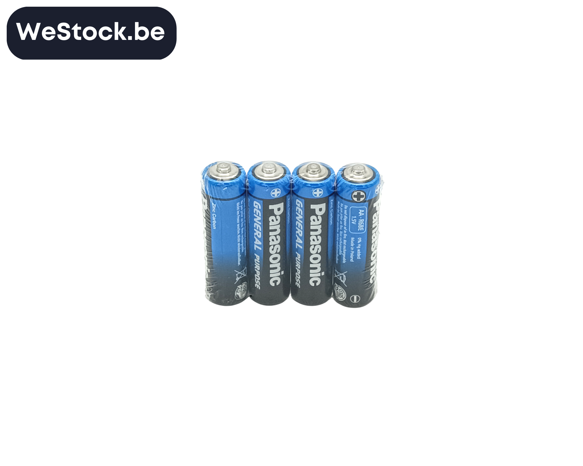 Batteries | AA | Zinc-Carbon | 4 Batteries