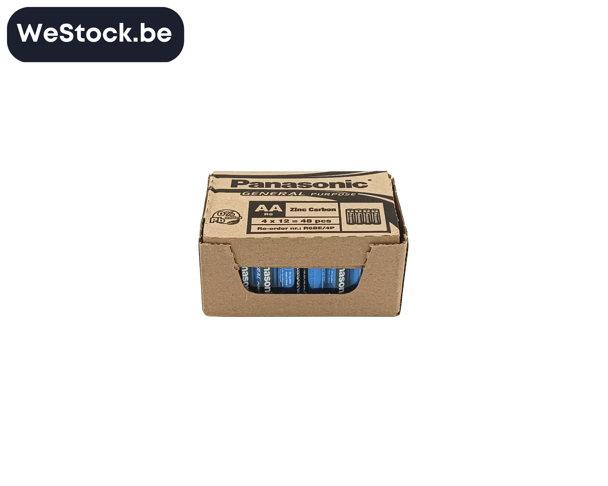 Batteries | AA | Zinc-Carbon | 4 Batteries