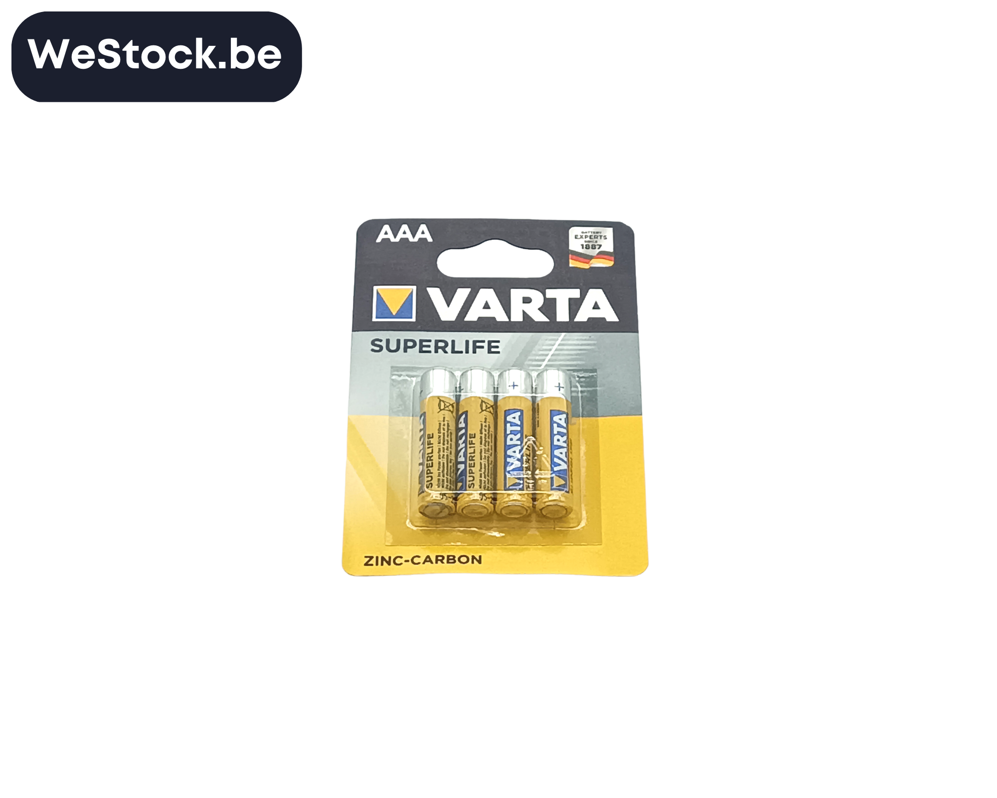 Batterijen | AAA | Zink-Koolstof | 4 Batterijen