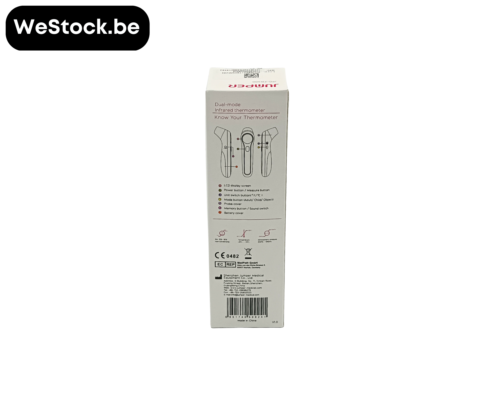 Thermomètre infrarouge JPD-FR300 | Front/Oreilles