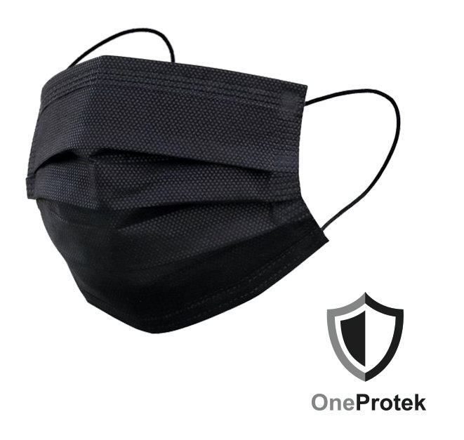 Type IIR chirurgische maskers | Zwart | Doos van 50