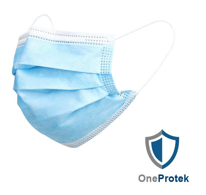 Masques chirurgicaux Type IIR | Bleu | 5x10 Masques