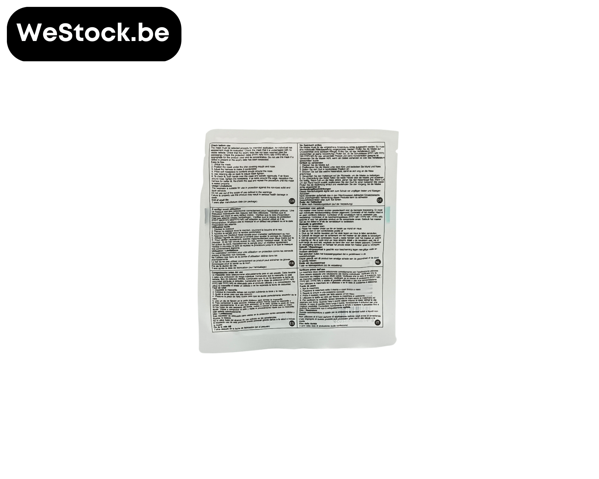 FFP2 NR Maskers | Wit | Individueel verpakt