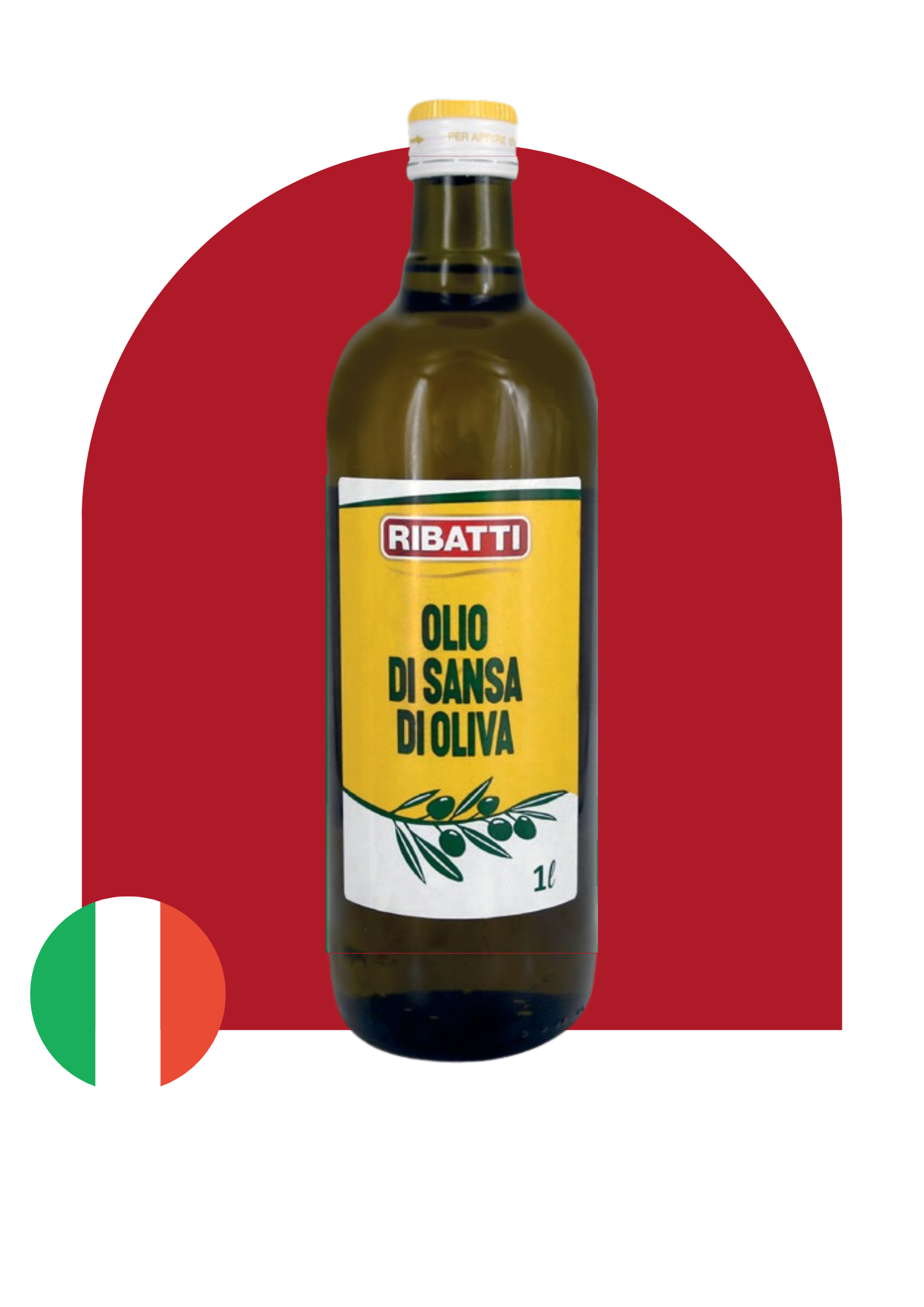 Huile de grignons d'olive - 1 litre