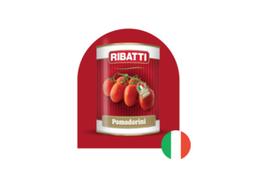 Tomates cerises entières (Pomodorini) – Origine : Italie – 400 g (conserve)