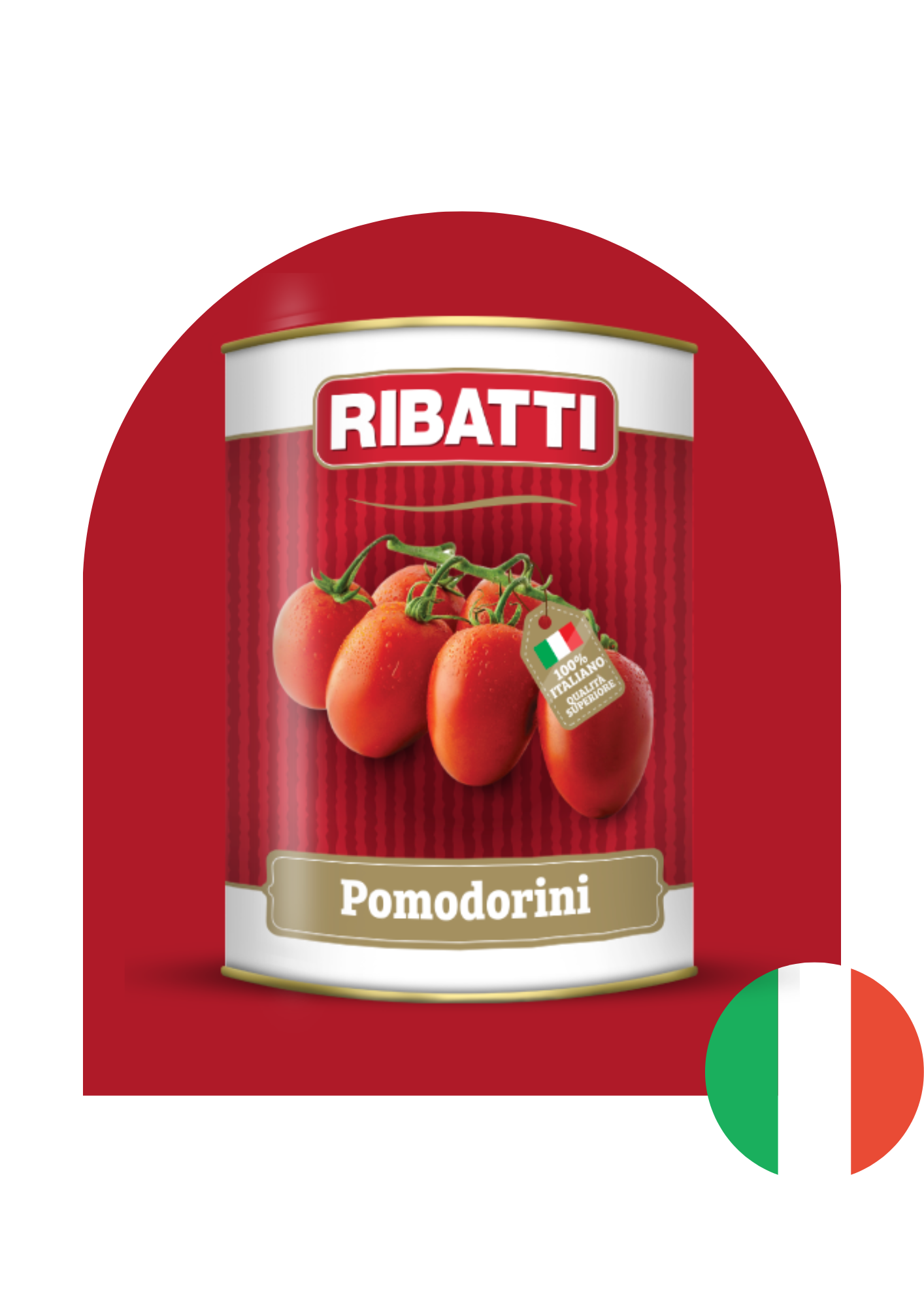 Tomates cerises entières (Pomodorini) – Origine : Italie – 400 g (conserve)