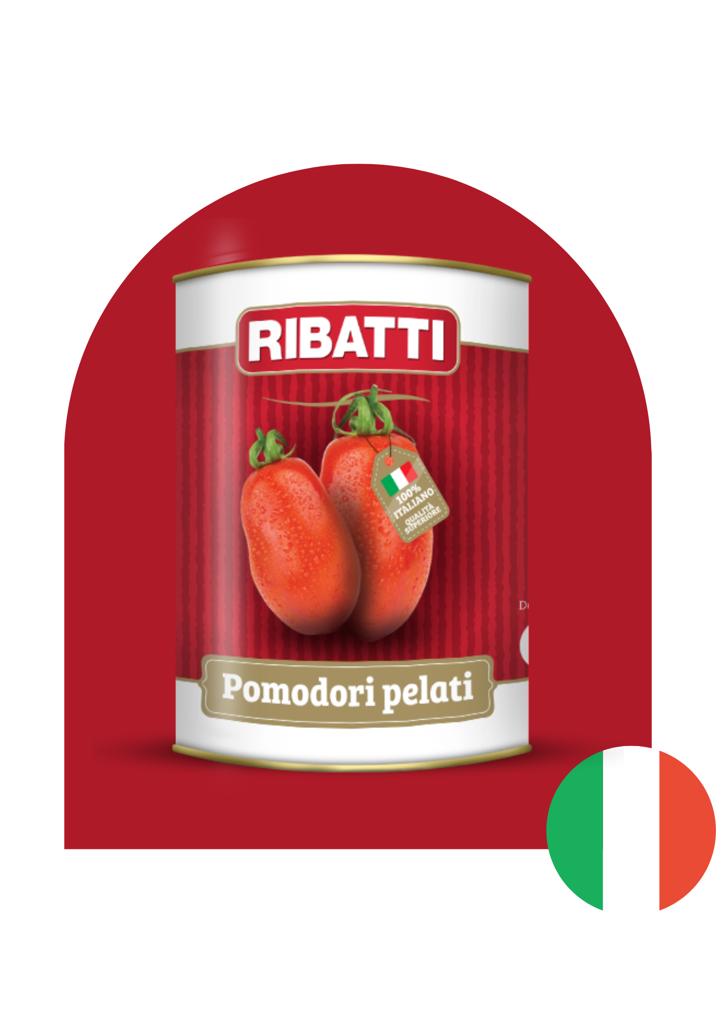Whole peeled tomatoes in their juice – Origin: Italy – 2.5 kg (can)