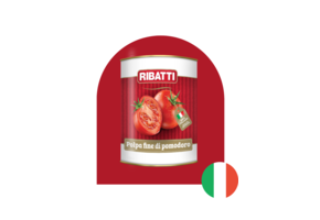 Tomates finement hachées / Pulpe fine de tomates (Polpa fine di pomodoro) – Origine : Italie – 5kg