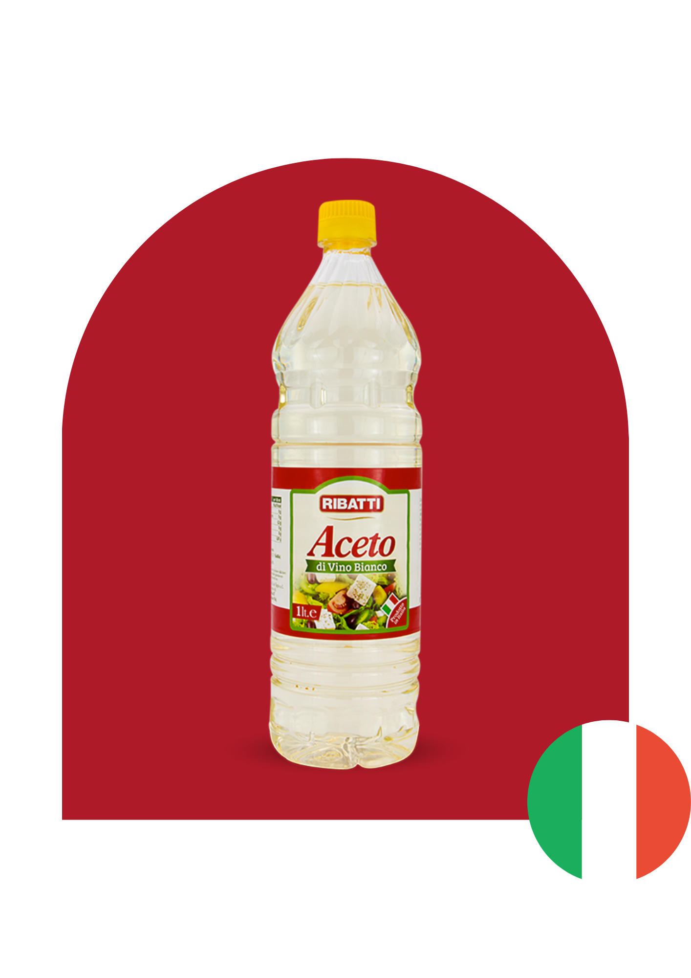 Witte wijnazijn (Aceto di Vino Bianco) – Afkomstig uit Italië – 1 L