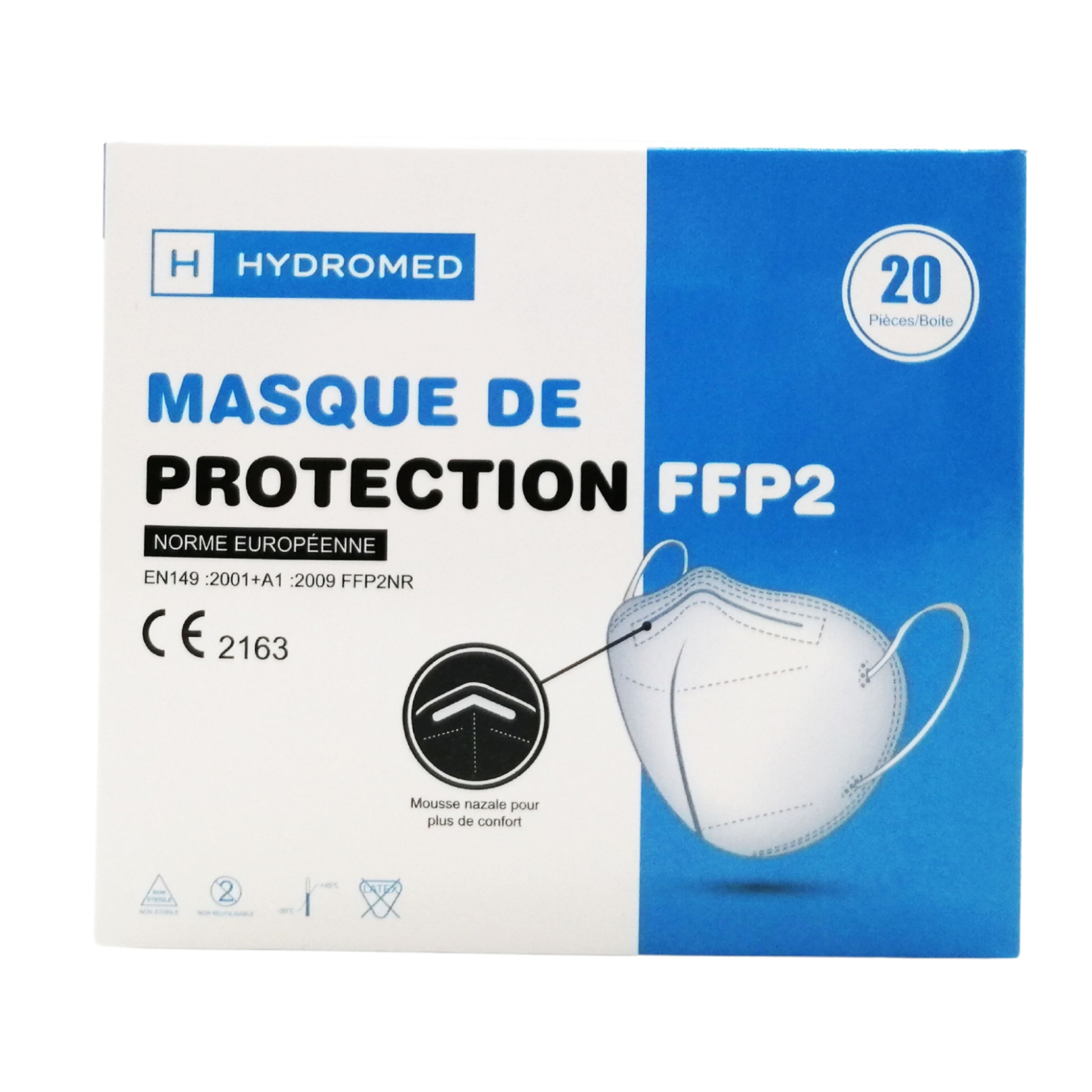 FFP2 NR Masks - Individually wrapped pieces - Exp : 10/2027