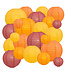 Lampionbox® Modulaire Lampionnen Set 24 Stuks - Geel - Oranje - Cinnamon