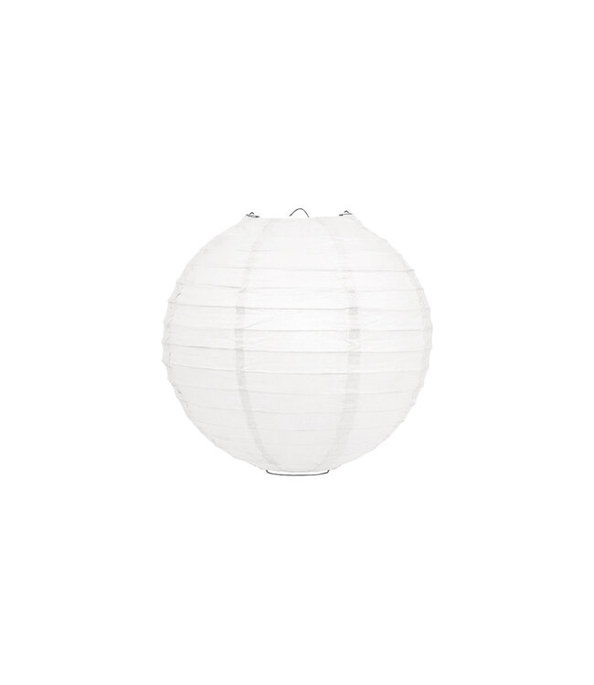 Witte Papieren Lampion 25cm