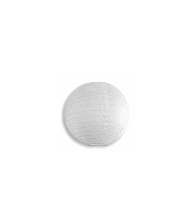 Witte Nylon Lampion 25cm