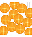 Bulk Pack Gele Nylon Lampionnen 25cm (12 Stuks)