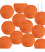 Bulk Pack Oranje Nylon Lampionnen 30cm (12 Stuks)