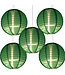 Bulk Pack Donker Groene Nylon Lampionnen 25cm (5 Stuks)