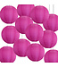 Bulk Pack Roze Nylon Lampionnen 35cm (12 Stuks)
