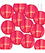 Bulk Pack Roze Nylon Lampionnen 25cm (12 Stuks)