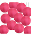 Bulk Pack Hot Pink Nylon Lampionnen 25cm (12 Stuks)