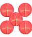 Bulk Pack Hot Pink Nylon Lampionnen 35cm (5 Stuks)