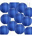 Bulk Pack Donkerblauwe Nylon Lampionnen 25cm (12 Stuks)
