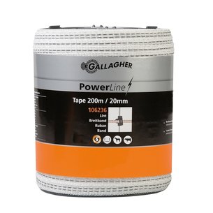 200 m/20 mm Gallagher Band PowerLine (weiß)